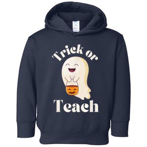 Halloween Trick Or Teach Ghost Teacher  Wo Graphic Toddler Hoodie