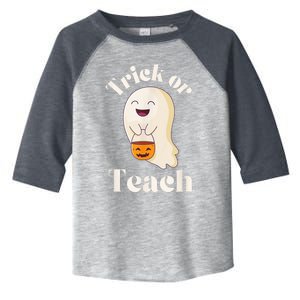 Halloween Trick Or Teach Ghost Teacher  Wo Graphic Toddler Fine Jersey T-Shirt