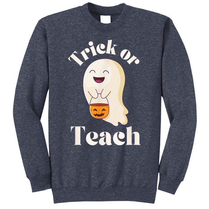 Halloween Trick Or Teach Ghost Teacher  Wo Graphic Sweatshirt