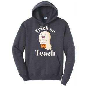 Halloween Trick Or Teach Ghost Teacher  Wo Graphic Tall Hoodie