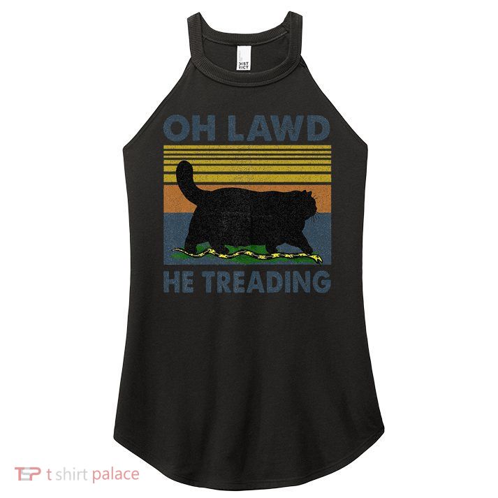 He Treading Oh Lawd Women's Perfect Tri Rocker Tank