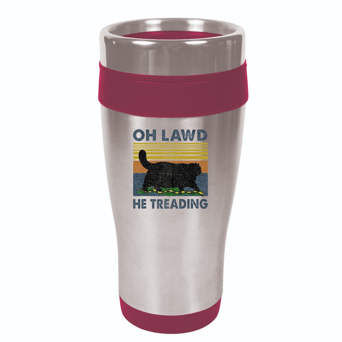 He Treading Oh Lawd 16oz Travel Tumbler