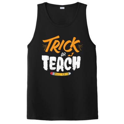 Halloween Trick Or Teach Funny Costume Teacher Halloween PosiCharge Competitor Tank