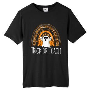 Halloween Trick Or Teach Ghost Rainbow Tall Fusion ChromaSoft Performance T-Shirt