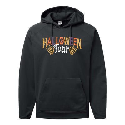 Halloween Tour Official Front And Back Performance Fleece Hoodie