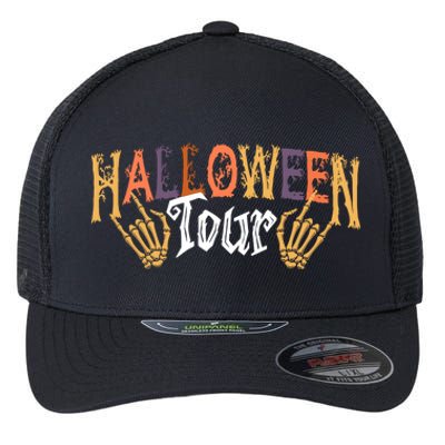 Halloween Tour Official Front And Back Flexfit Unipanel Trucker Cap