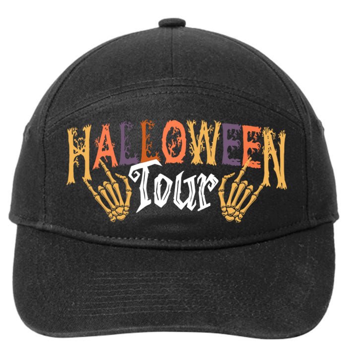 Halloween Tour Official Front And Back 7-Panel Snapback Hat