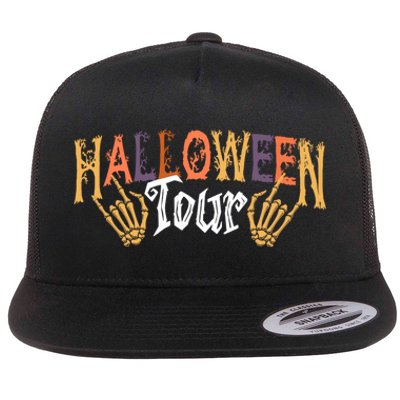 Halloween Tour Official Front And Back Flat Bill Trucker Hat