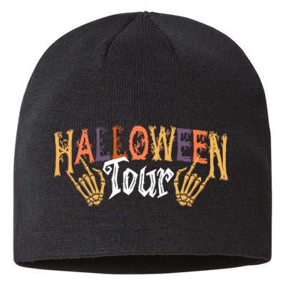 Halloween Tour Official Front And Back Sustainable Beanie