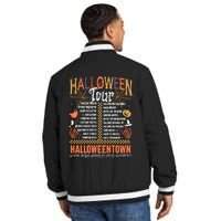 Halloween Tour Official Front And Back Insulated Varsity Jacket