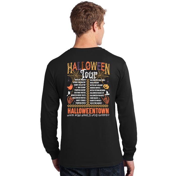 Halloween Tour Official Front And Back Tall Long Sleeve T-Shirt