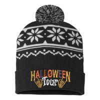 Halloween Tour Official Front And Back USA-Made Snowflake Beanie