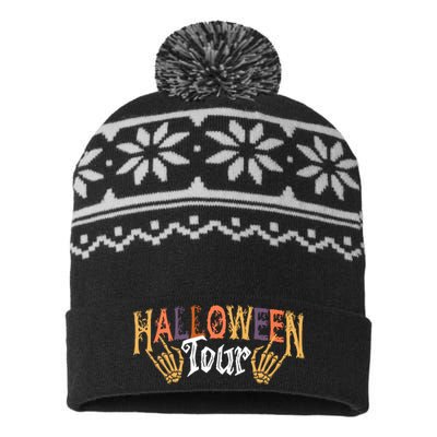 Halloween Tour Official Front And Back USA-Made Snowflake Beanie