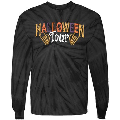 Halloween Tour Official Front And Back Tie-Dye Long Sleeve Shirt