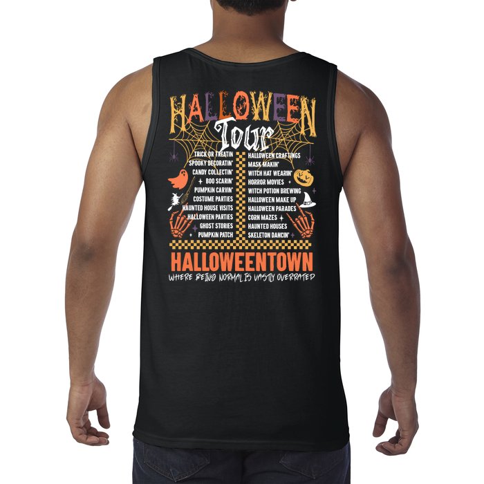 Halloween Tour Official Front And Back Tank Top