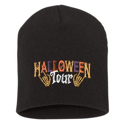 Halloween Tour Official Front And Back Short Acrylic Beanie