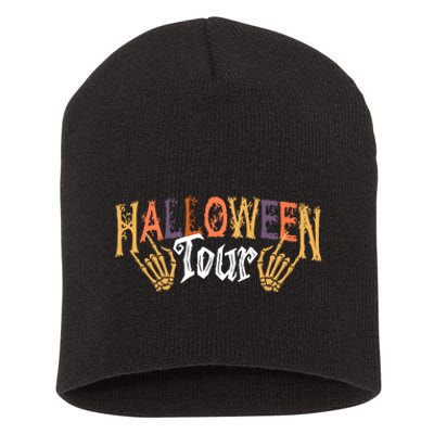 Halloween Tour Official Front And Back Short Acrylic Beanie