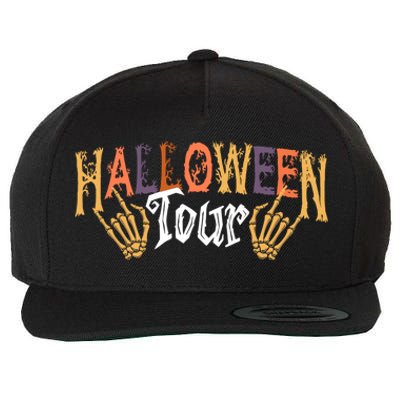 Halloween Tour Official Front And Back Wool Snapback Cap