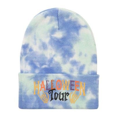 Halloween Tour Official Front And Back Tie Dye 12in Knit Beanie