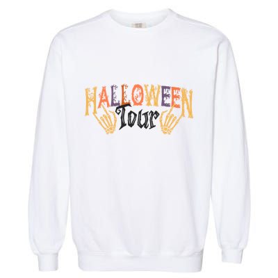 Halloween Tour Official Front And Back Garment-Dyed Sweatshirt