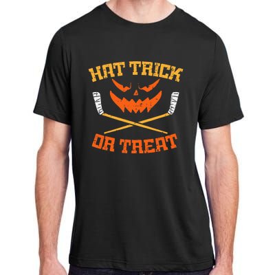 Hat Trick Or Treat Ice Hockey Halloween Player Coach Adult ChromaSoft Performance T-Shirt