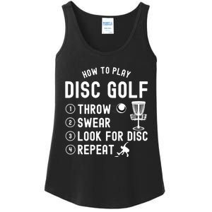 How To Play Disc Golf Funny Gift Ladies Essential Tank