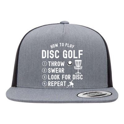 How To Play Disc Golf Funny Gift Flat Bill Trucker Hat