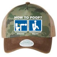 How To Poop Wrong Right Funny Meme Legacy Tie Dye Trucker Hat