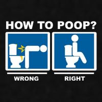 How To Poop Wrong Right Funny Meme Ladies PosiCharge Tri-Blend Wicking Tank