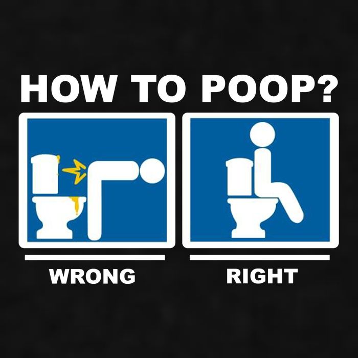 How To Poop Wrong Right Funny Meme Ladies PosiCharge Tri-Blend Wicking Tank