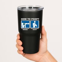 How To Poop Wrong Right Funny Meme Tumbler