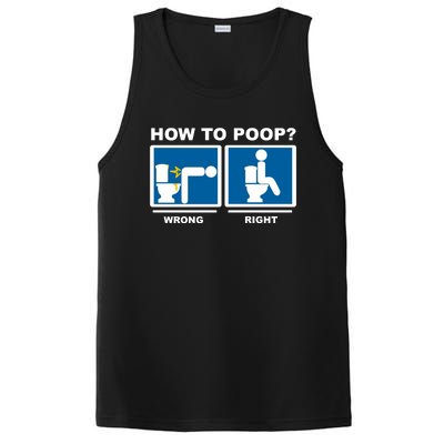 How To Poop Wrong Right Funny Meme PosiCharge Competitor Tank