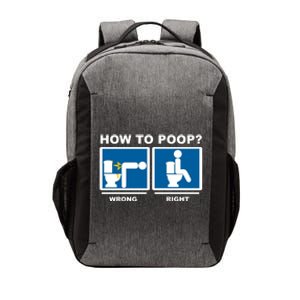 How To Poop Wrong Right Funny Meme Vector Backpack