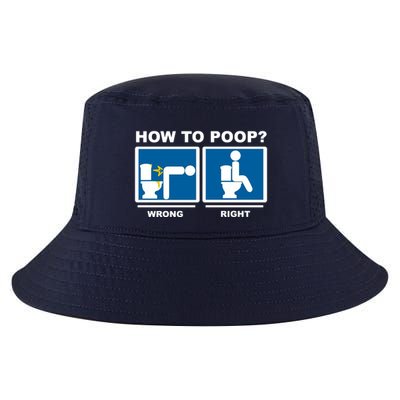 How To Poop Wrong Right Funny Meme Cool Comfort Performance Bucket Hat