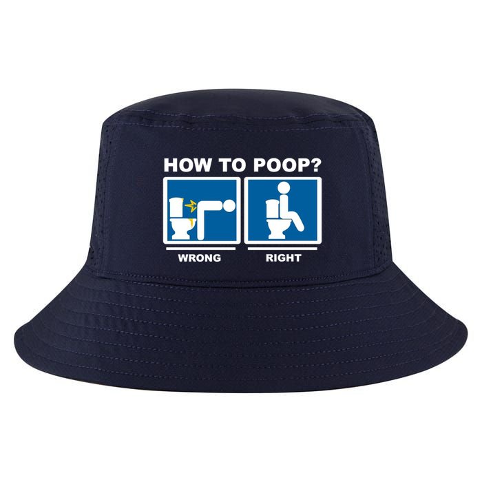 How To Poop Wrong Right Funny Meme Cool Comfort Performance Bucket Hat