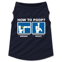 How To Poop Wrong Right Funny Meme Doggie Tank