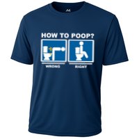 How To Poop Wrong Right Funny Meme Performance Shirt