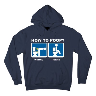 How To Poop Wrong Right Funny Meme Hoodie