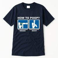 How To Poop Wrong Right Funny Meme Tall T-Shirt