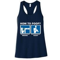 How To Poop Wrong Right Funny Meme Womens Tank Top