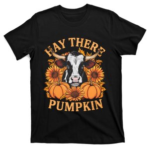 Hay There Pumpkin Cute Cow Fall Autumn Thanksgiving T-Shirt