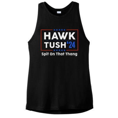 Hawk Tush Presidential Satire Funny Ladies PosiCharge Tri-Blend Wicking Tank