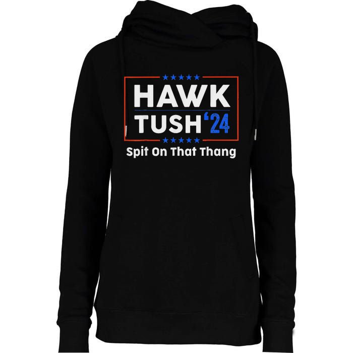 Hawk Tush Presidential Satire Funny Womens Funnel Neck Pullover Hood