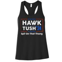 Hawk Tush Presidential Satire Funny Women's Racerback Tank