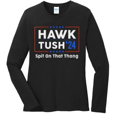 Hawk Tush Presidential Satire Funny Ladies Long Sleeve Shirt