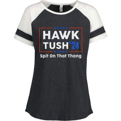 Hawk Tush Presidential Satire Funny Enza Ladies Jersey Colorblock Tee