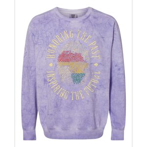 Honoring The Past Inspiring The Future Black History Colorblast Crewneck Sweatshirt