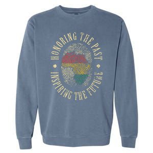 Honoring The Past Inspiring The Future Black History Garment-Dyed Sweatshirt