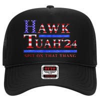 Hawk Tush Political Parody 2024 High Crown Mesh Back Trucker Hat