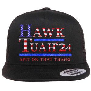 Hawk Tush Political Parody 2024 Flat Bill Trucker Hat